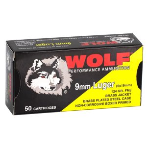buy Wolf 124 grain 9mm ammo